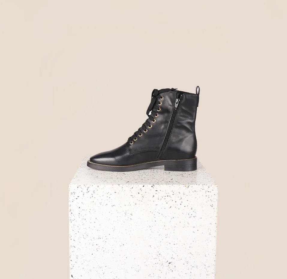 Asti Due - Black Leather - Image 4