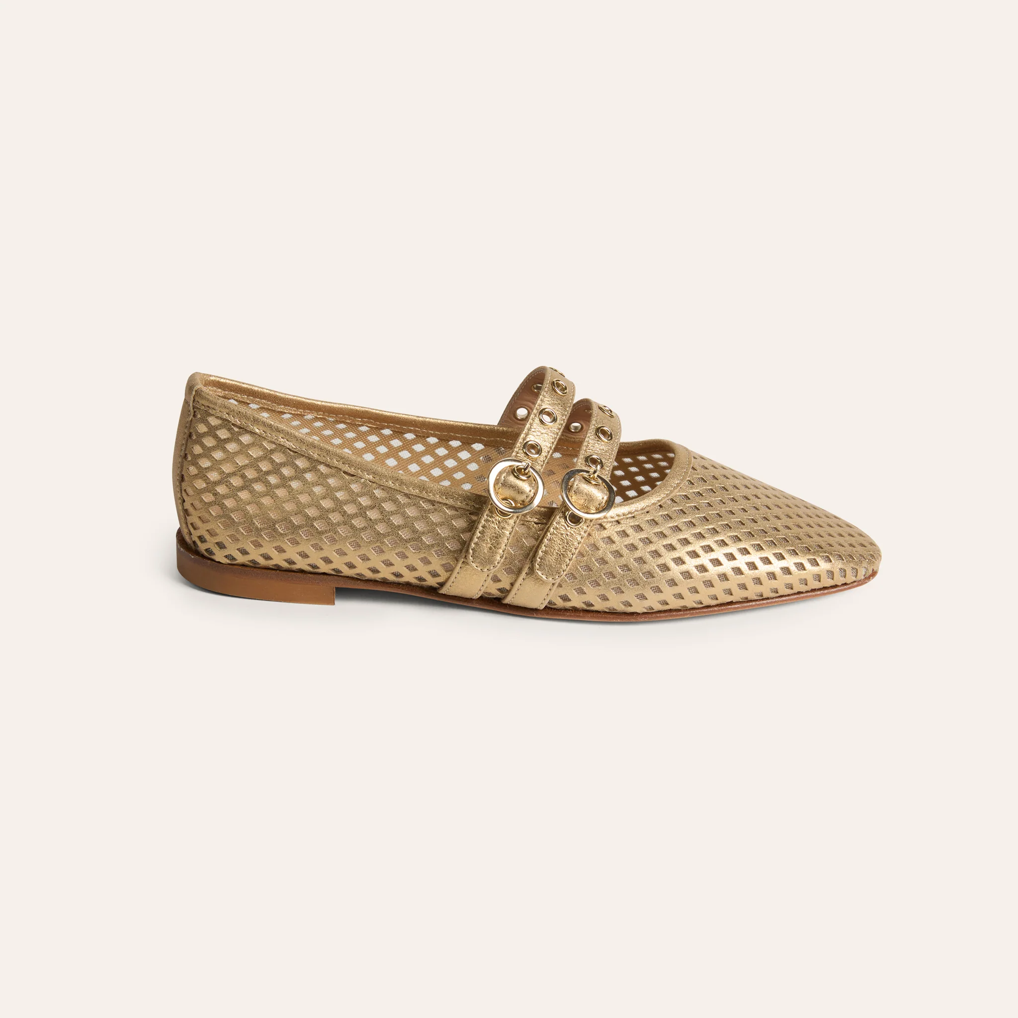 Como 2 Buckle - Perforated Gold Foil - Image 4