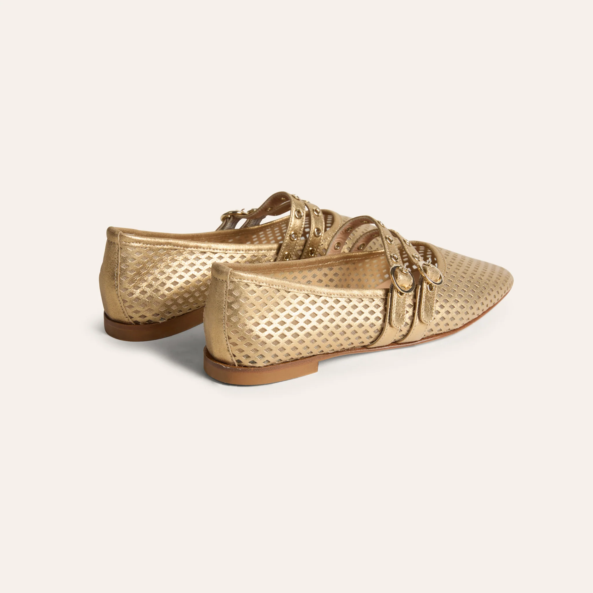 Como 2 Buckle - Perforated Gold Foil - Image 5