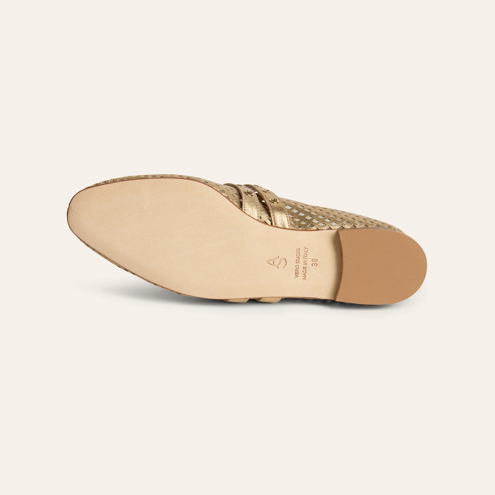 Como 2 Buckle - Perforated Gold Foil - Image 6