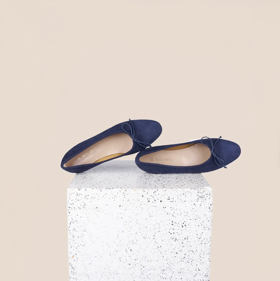Como - Navy Blue Suede - Image 3
