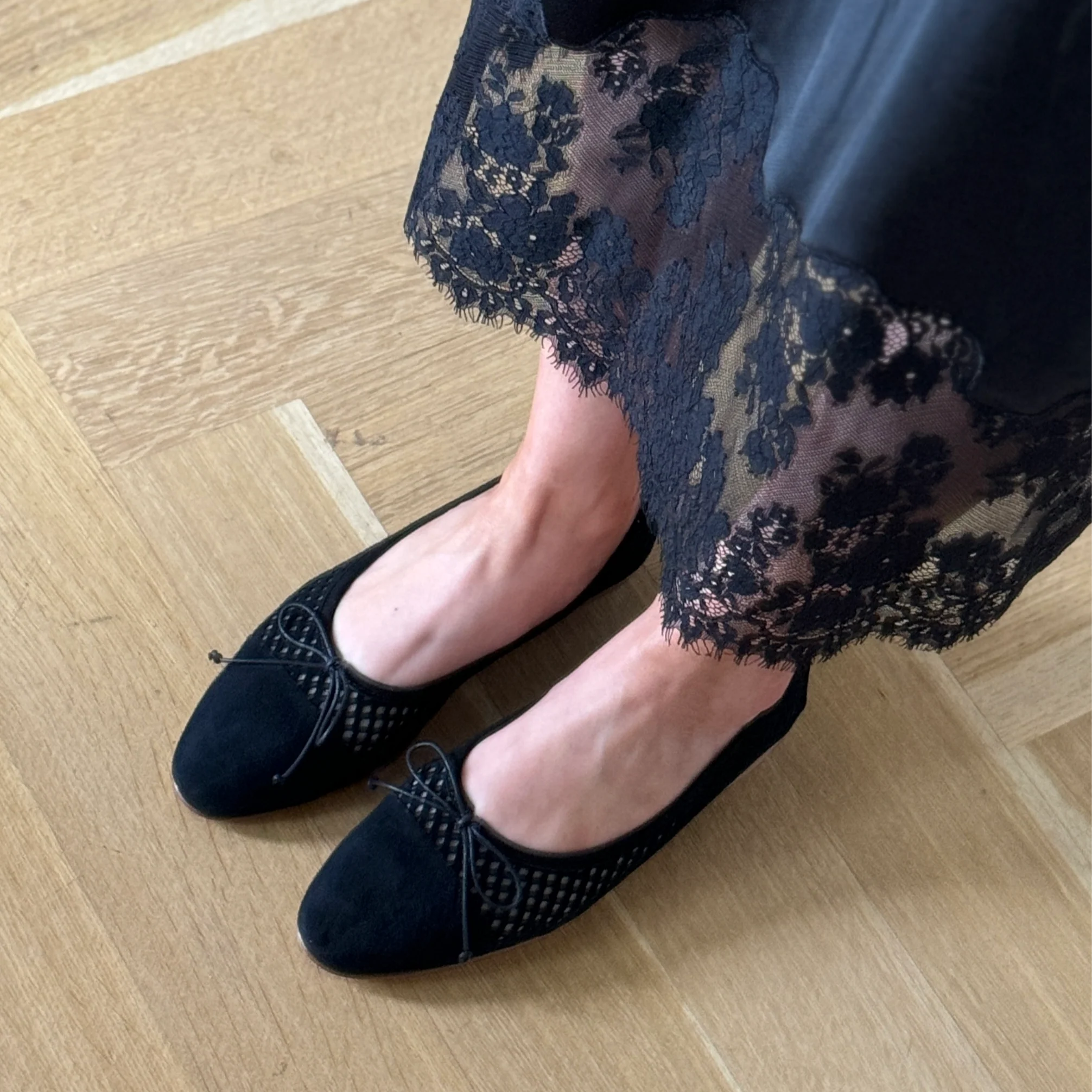 Como - Perforated Black Suede - Image 3