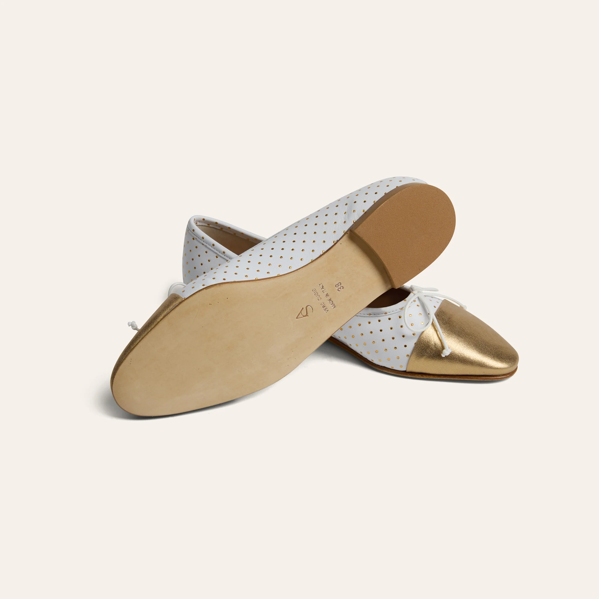 Como - White Dotted/Gold - Image 5