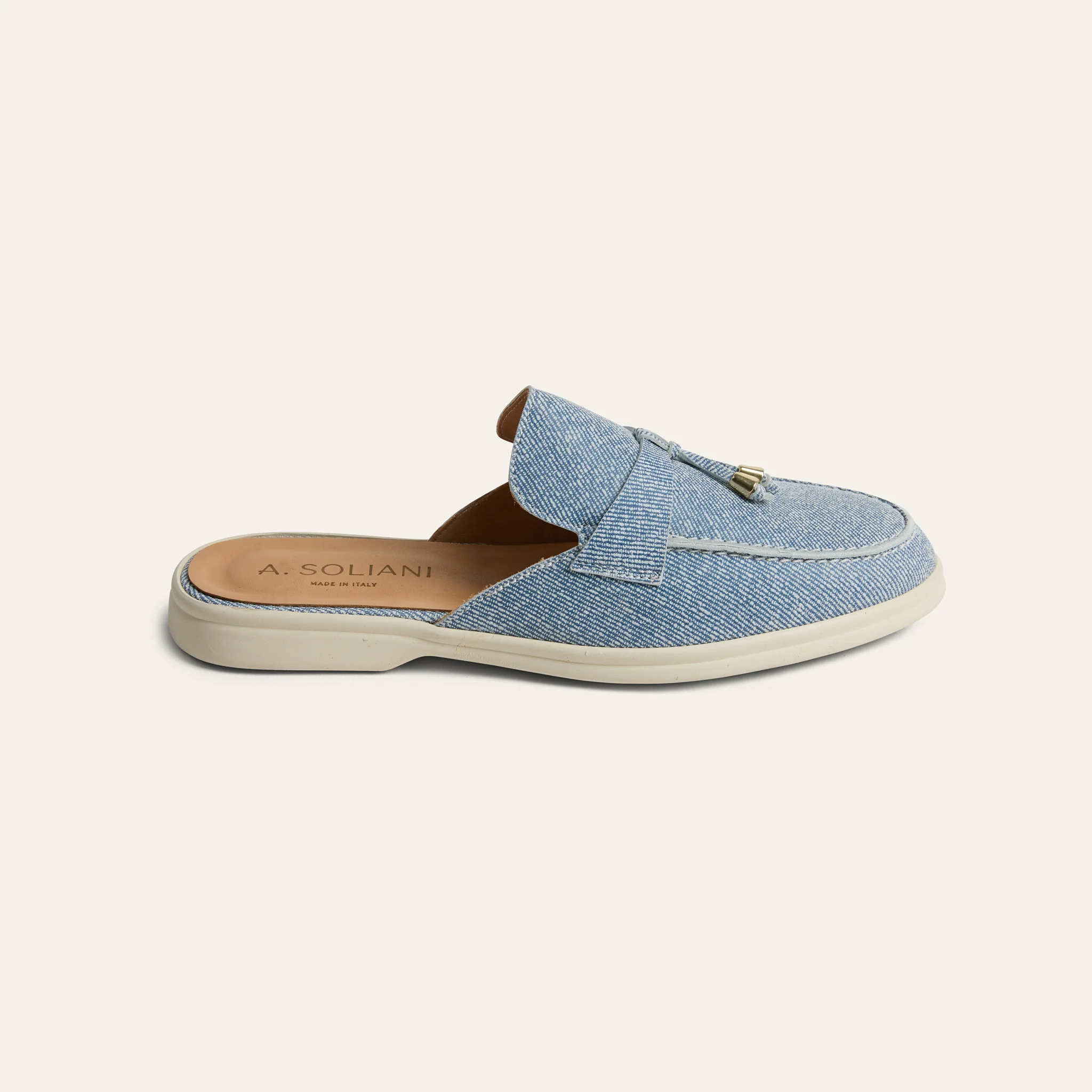 Lisa Slide Sneaker - Light Denim Suede - Image 3