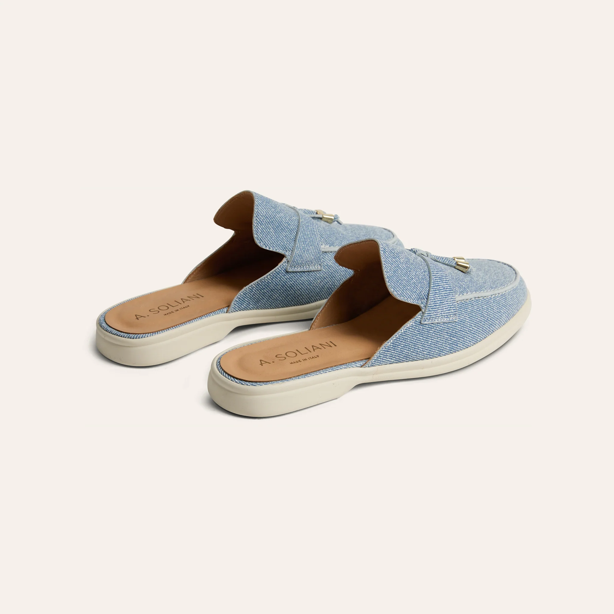 Lisa Slide Sneaker - Light Denim Suede - Image 4