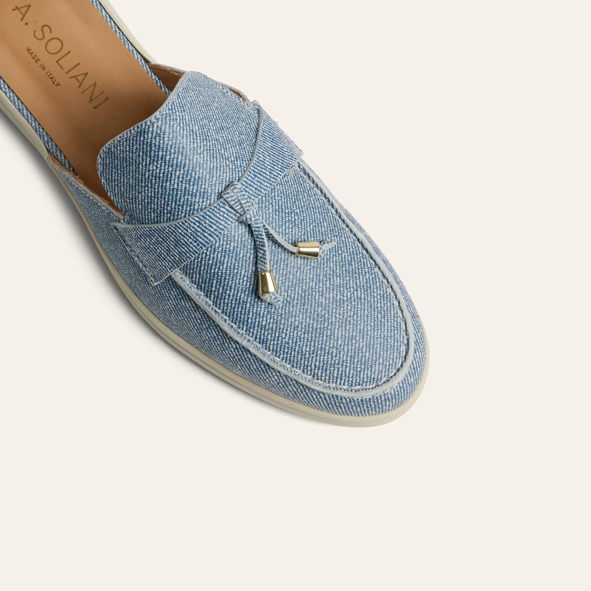 Lisa Slide Sneaker - Light Denim Suede - Image 6