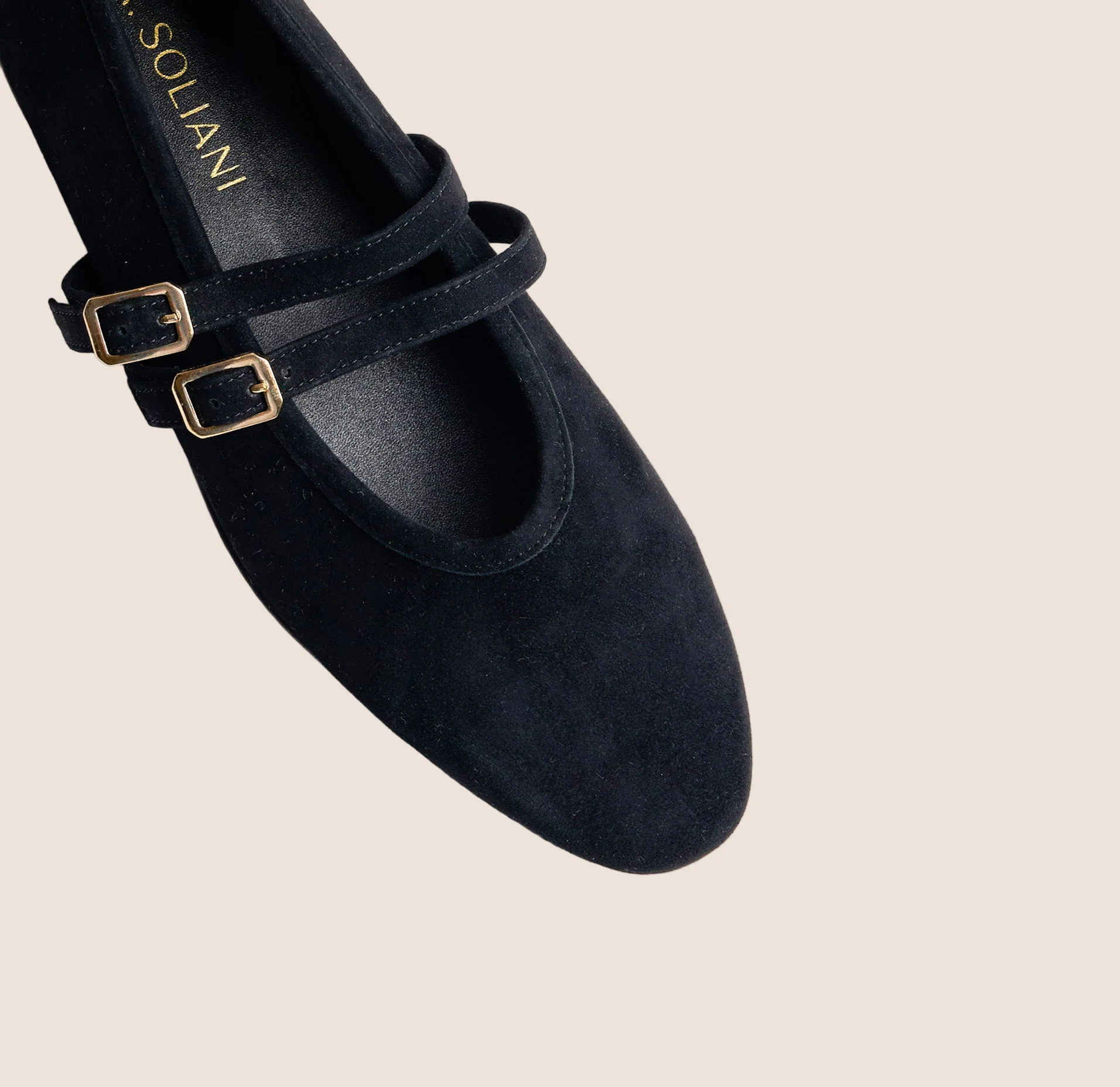 Cori 2 Buckle - Black Suede - Image 2