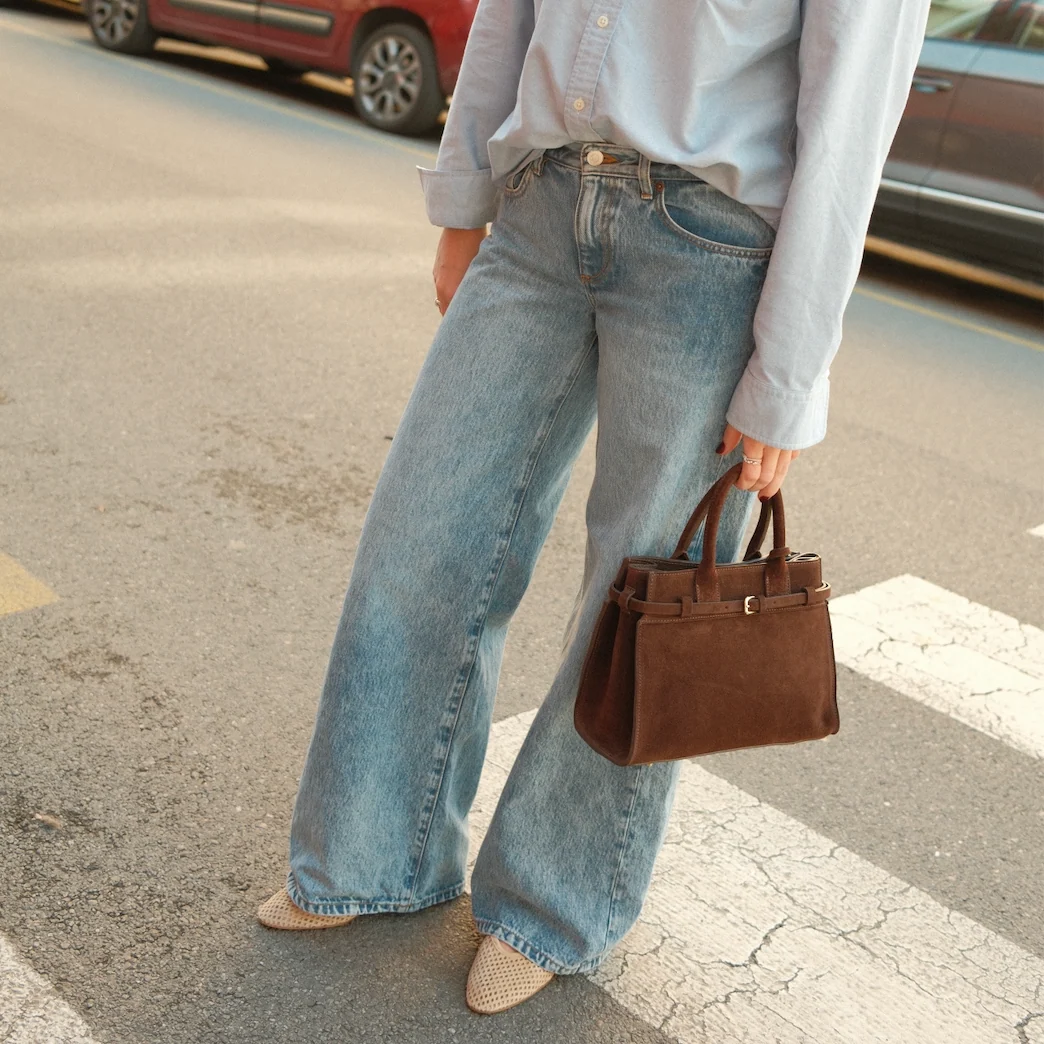 Cori 2 Buckle - Perforated Sand Suede - Image 2