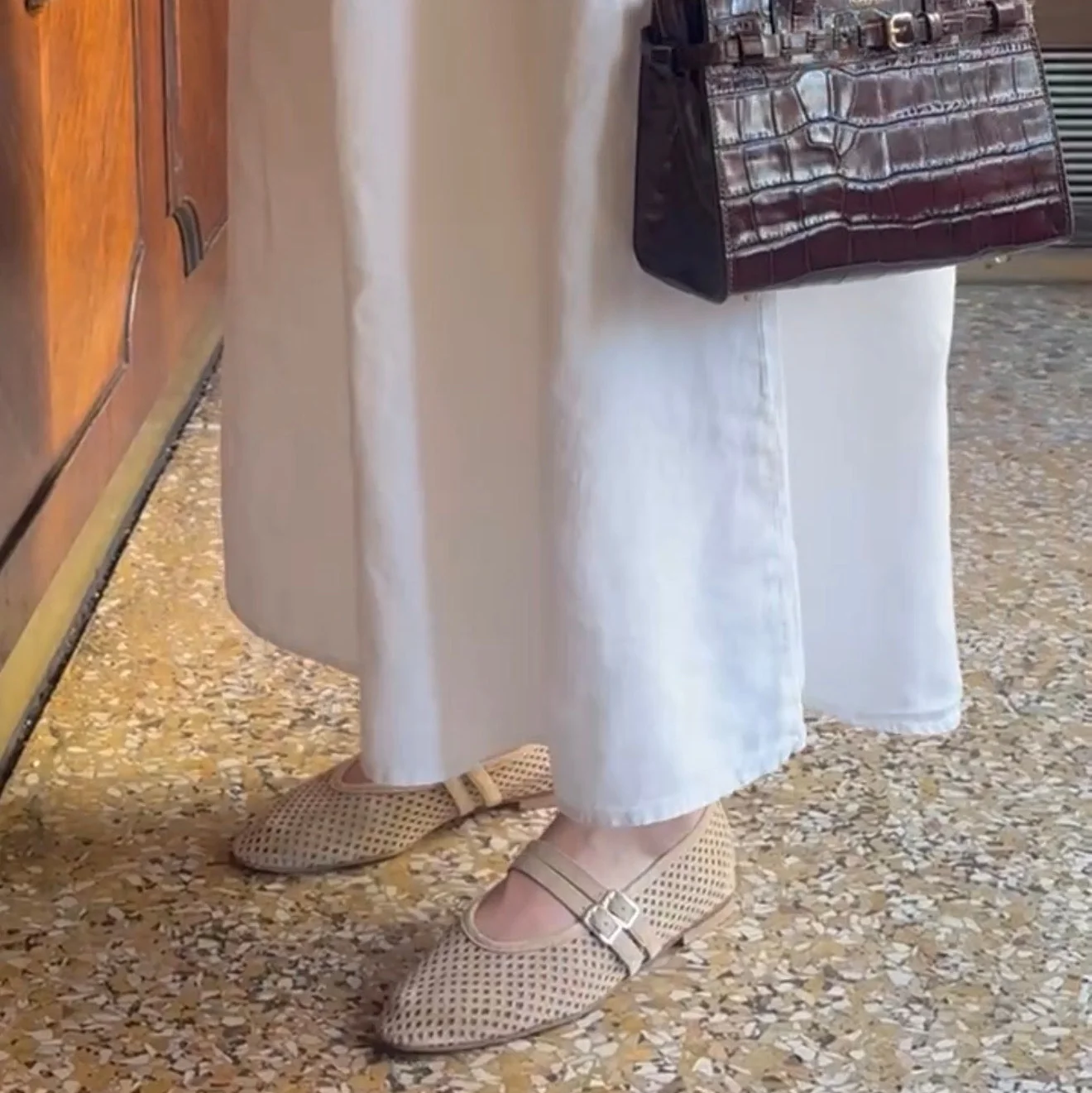 Cori 2 Buckle - Perforated Sand Suede - Image 3