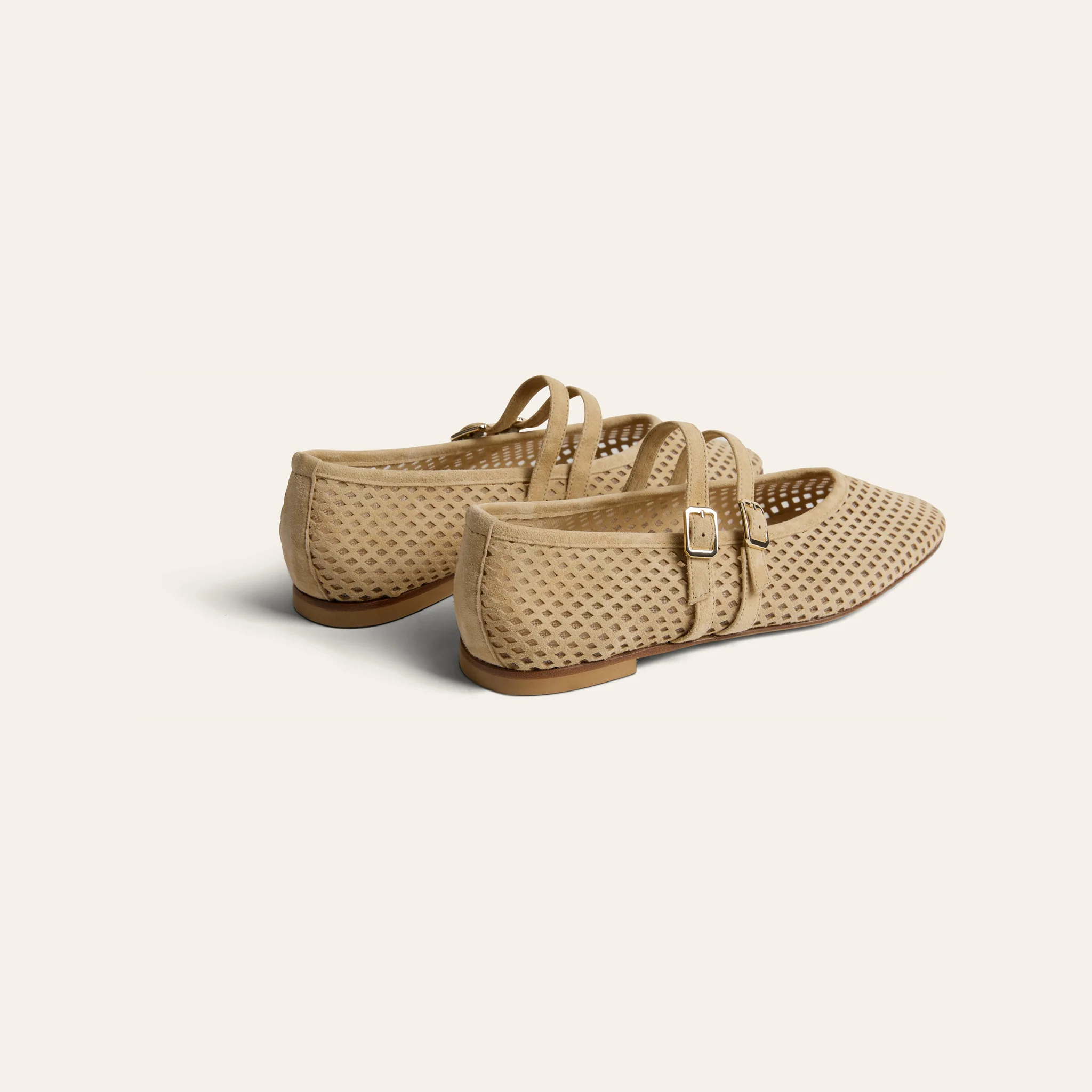 Cori 2 Buckle - Perforated Sand Suede - Image 5