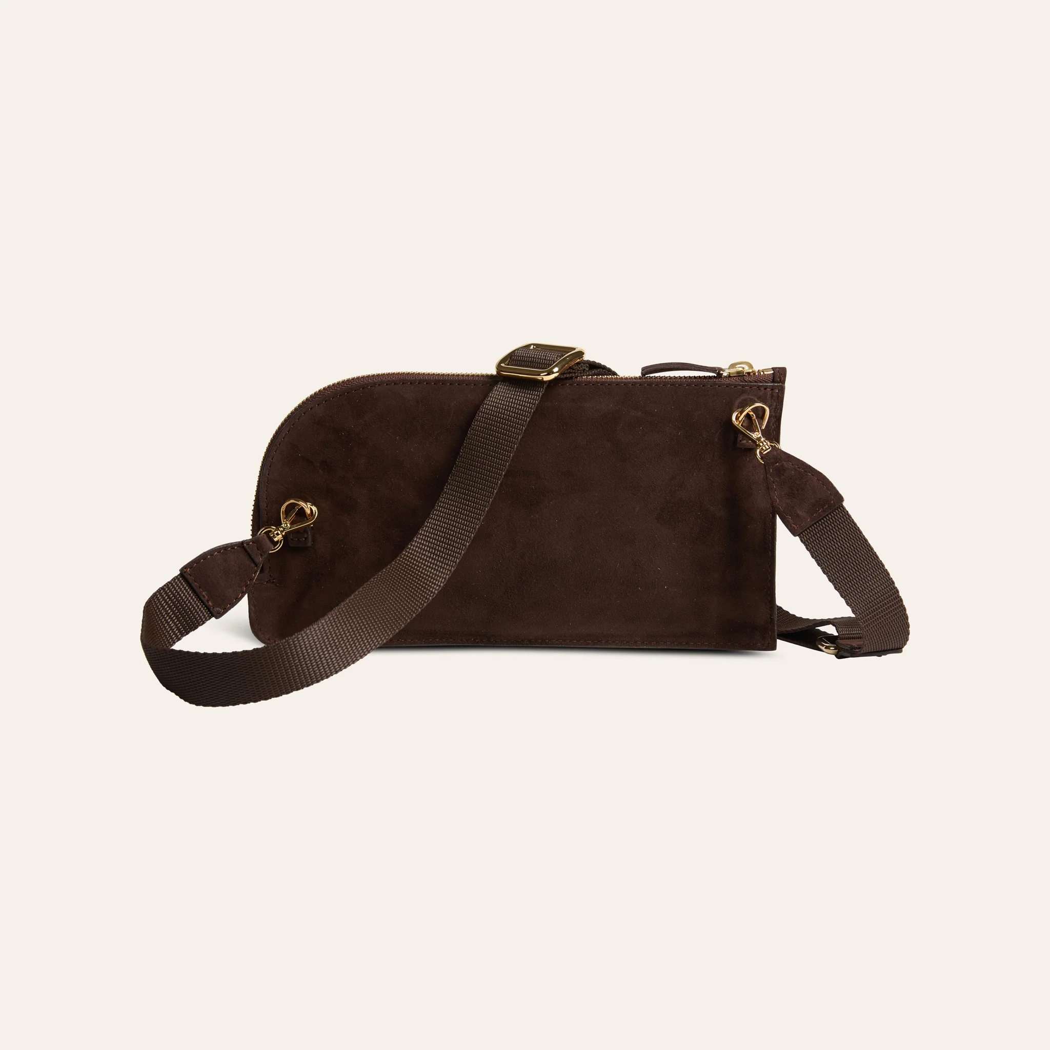 Crossover Bag - Chocolate Suede - Image 4