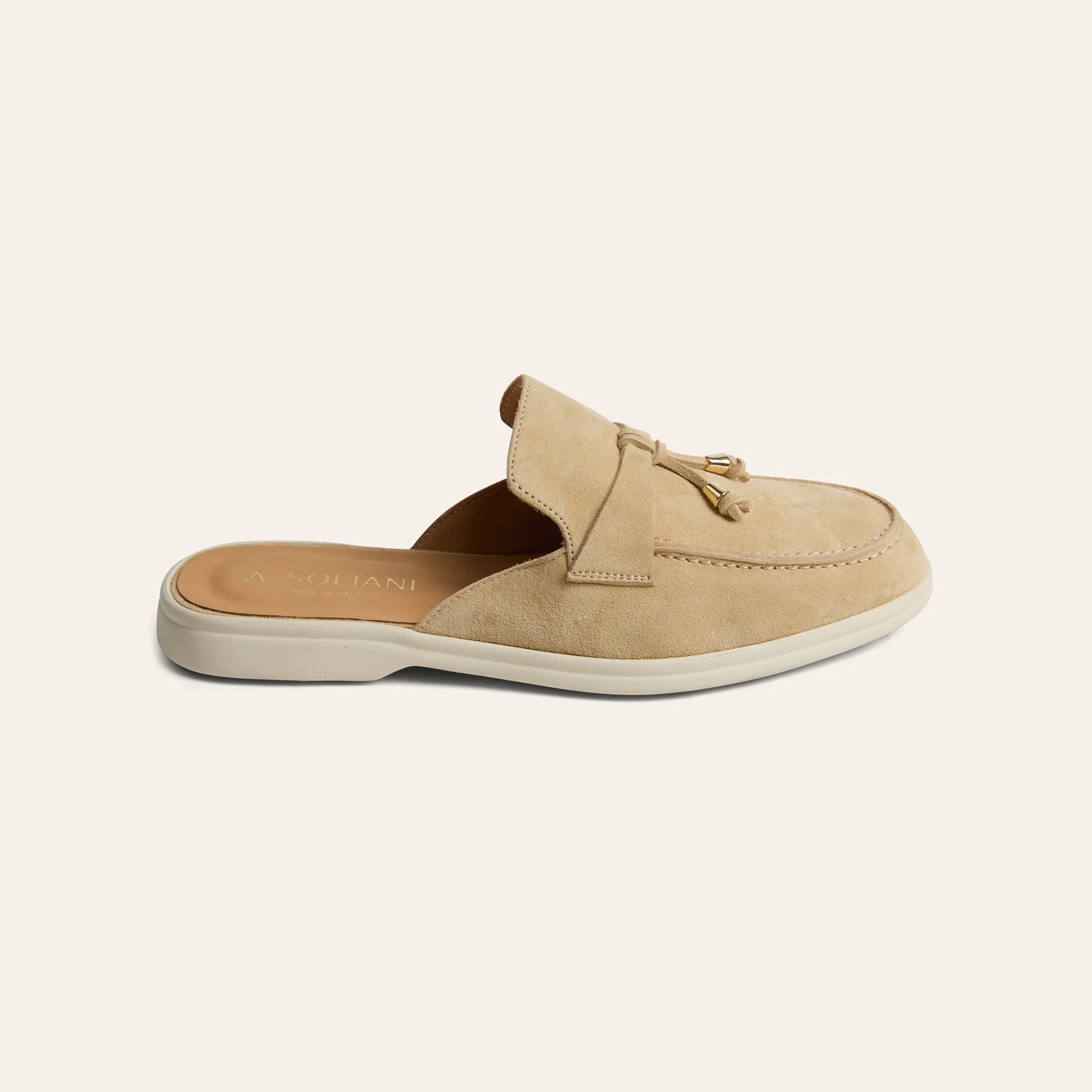 Lisa Slide Sneaker Tassels - Sand Suede - Image 4
