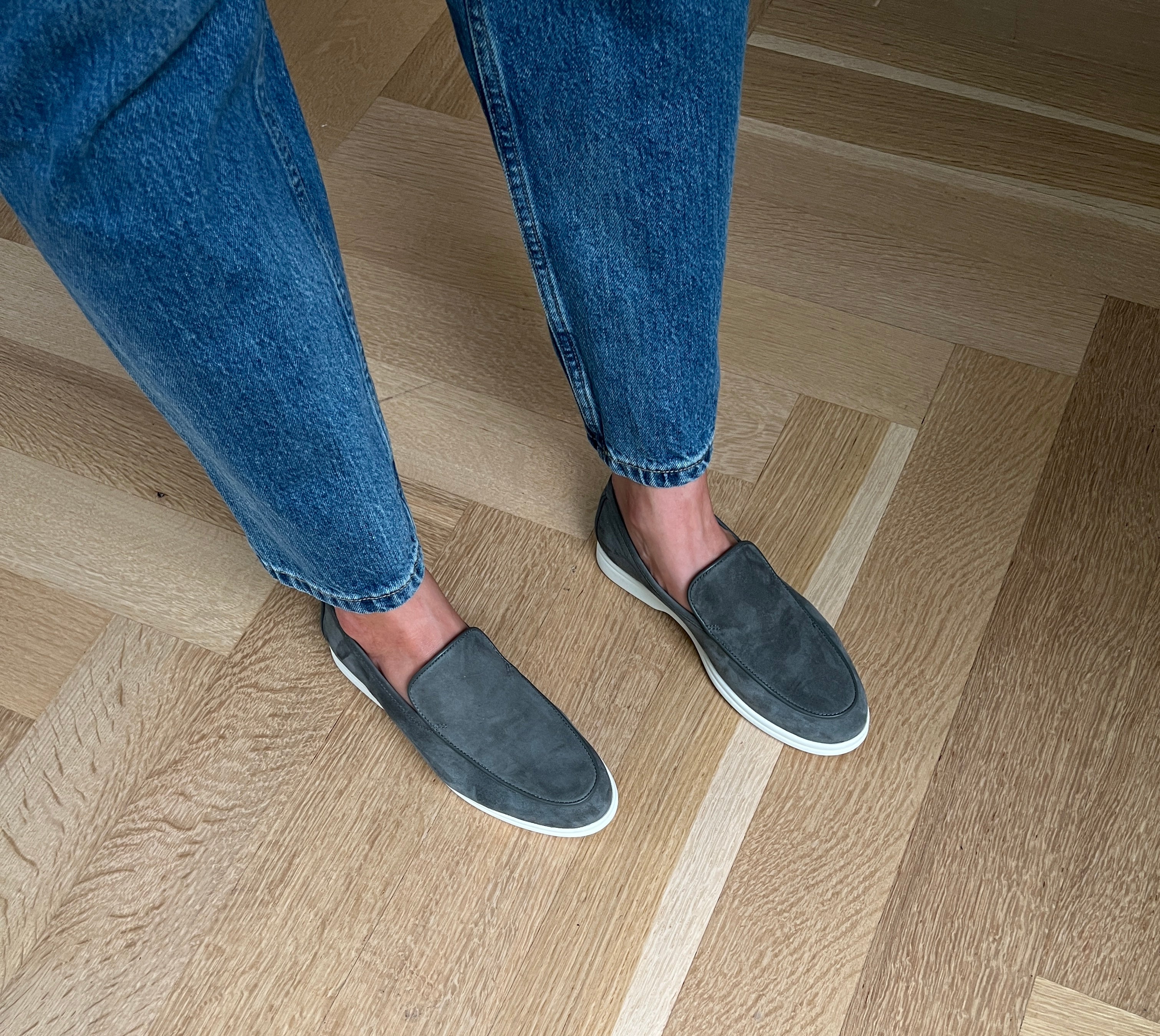 Lisa Sneaker Loafer - Army Green Suede - Image 3
