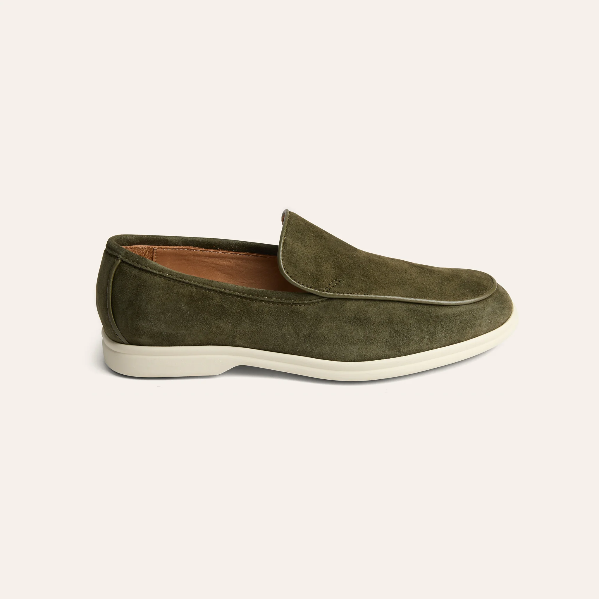 Lisa Sneaker Loafer - Army Green Suede - Image 4