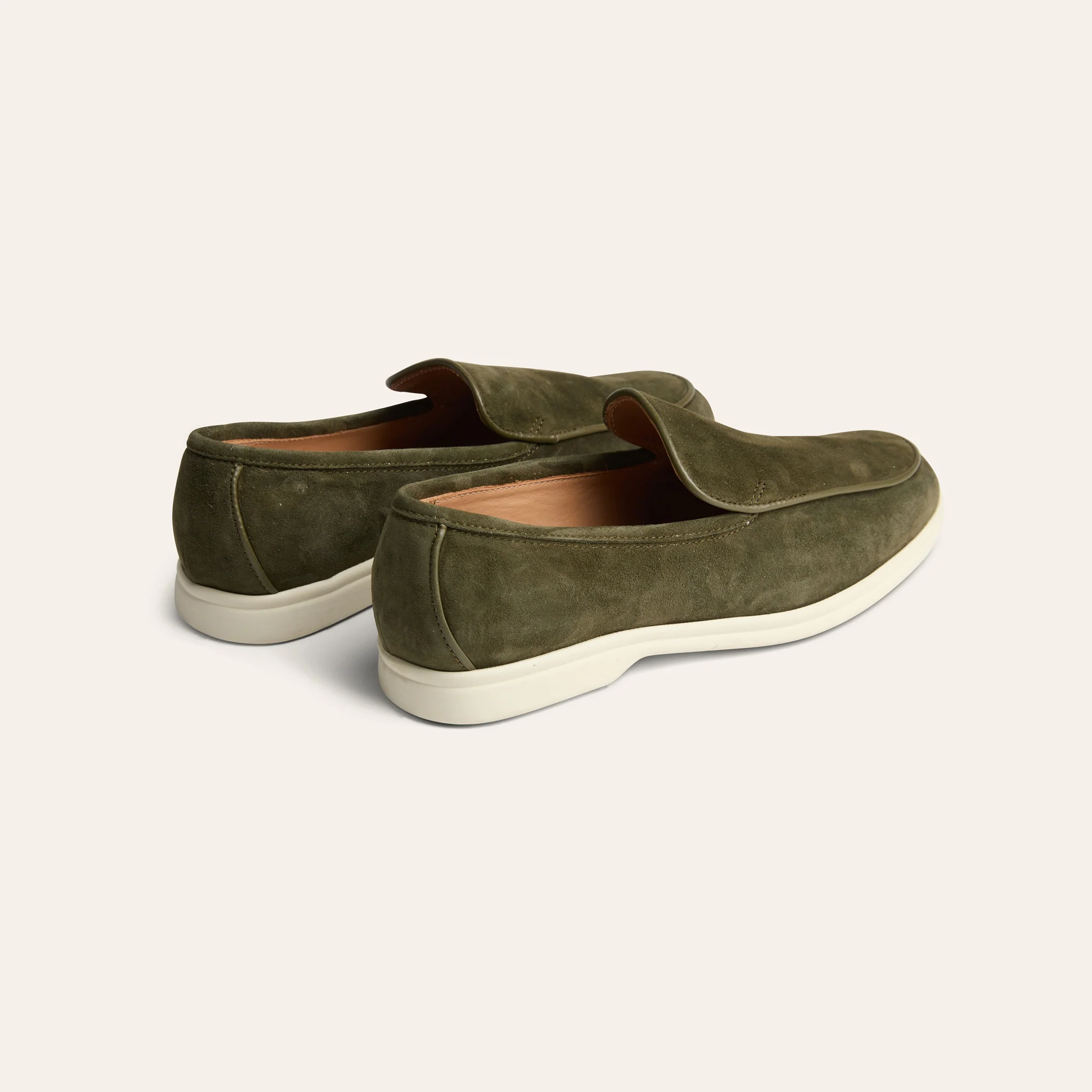 Lisa Sneaker Loafer - Army Green Suede - Image 6