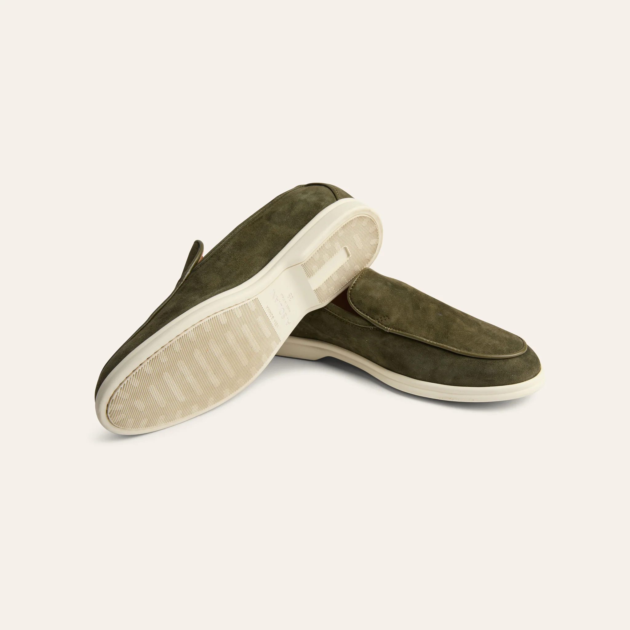 Lisa Sneaker Loafer - Army Green Suede - Image 7