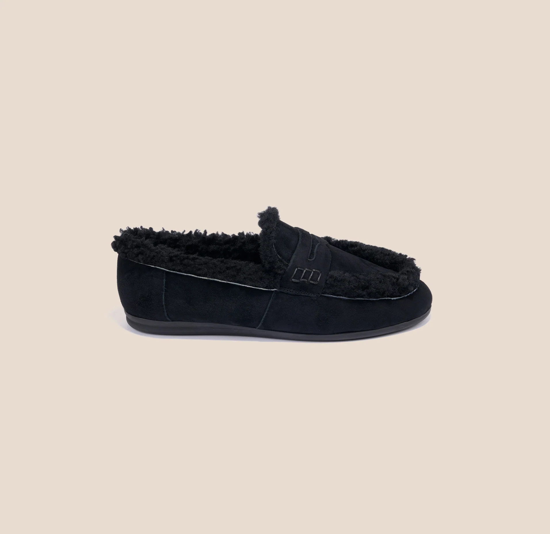 Lodi - Black Suede/Shearling - Image 2