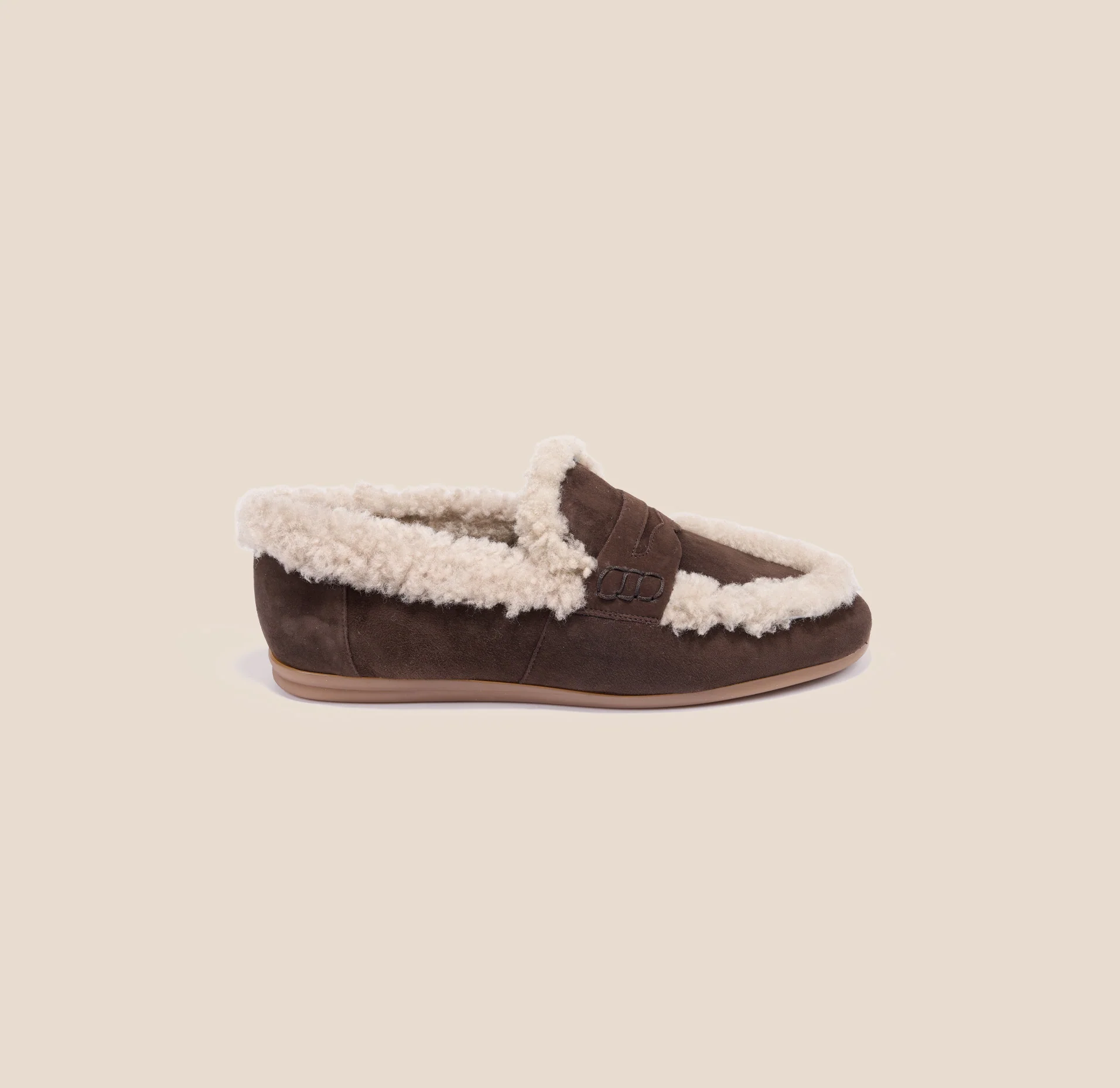 Lodi - Chocolate Suede/Shearling - Image 2