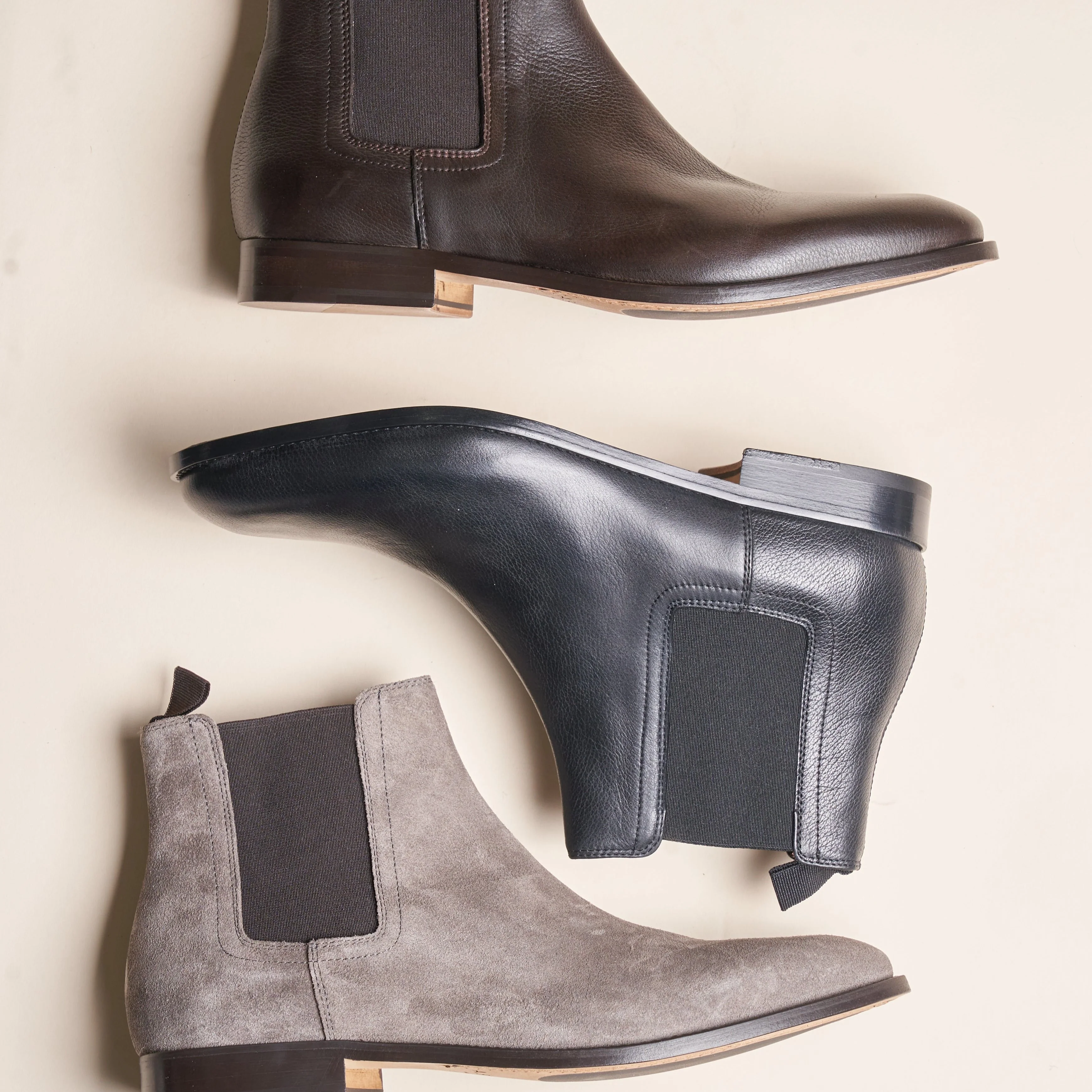 Lori - Men's Chelsea Boot Black Leather - Image 3