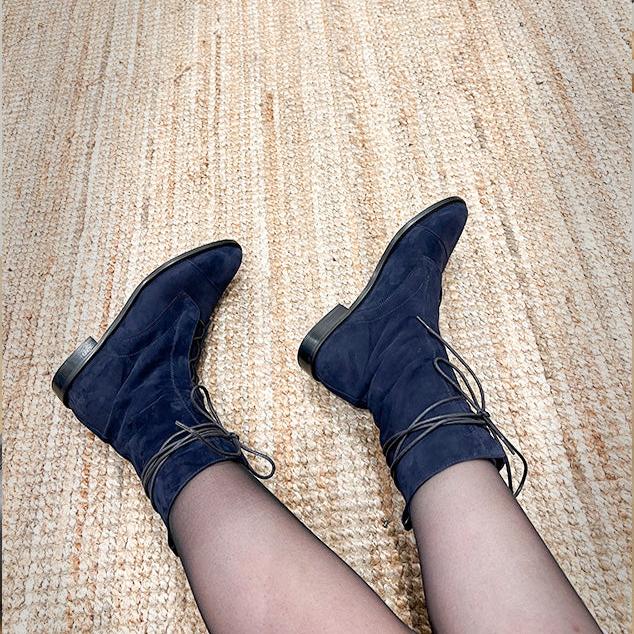 Milano - Navy suede - Image 2