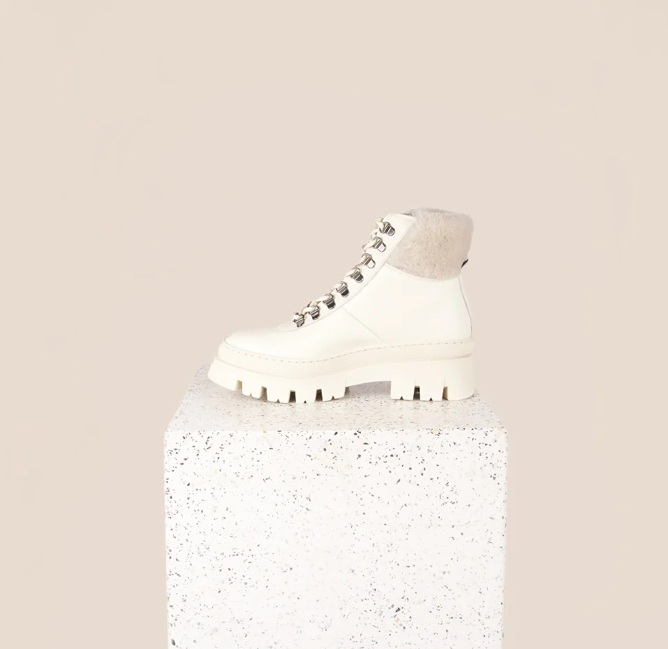 Moena - Oat Leather/Shearling - Image 2
