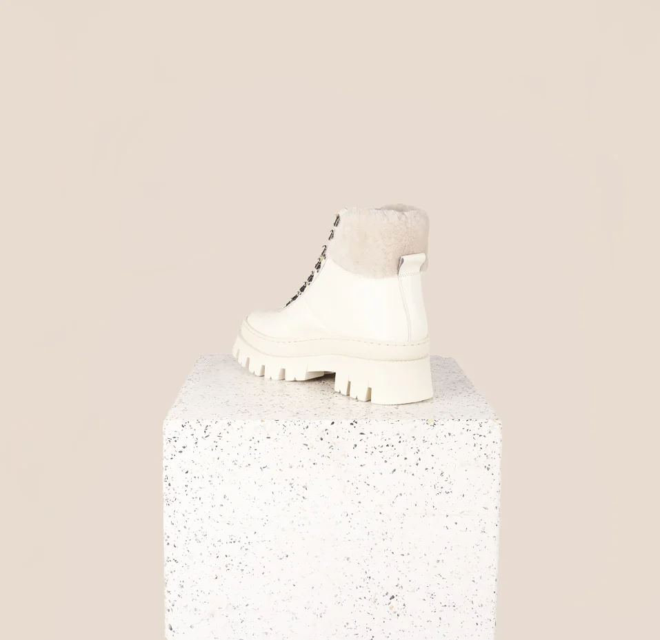 Moena - Oat Leather/Shearling - Image 3