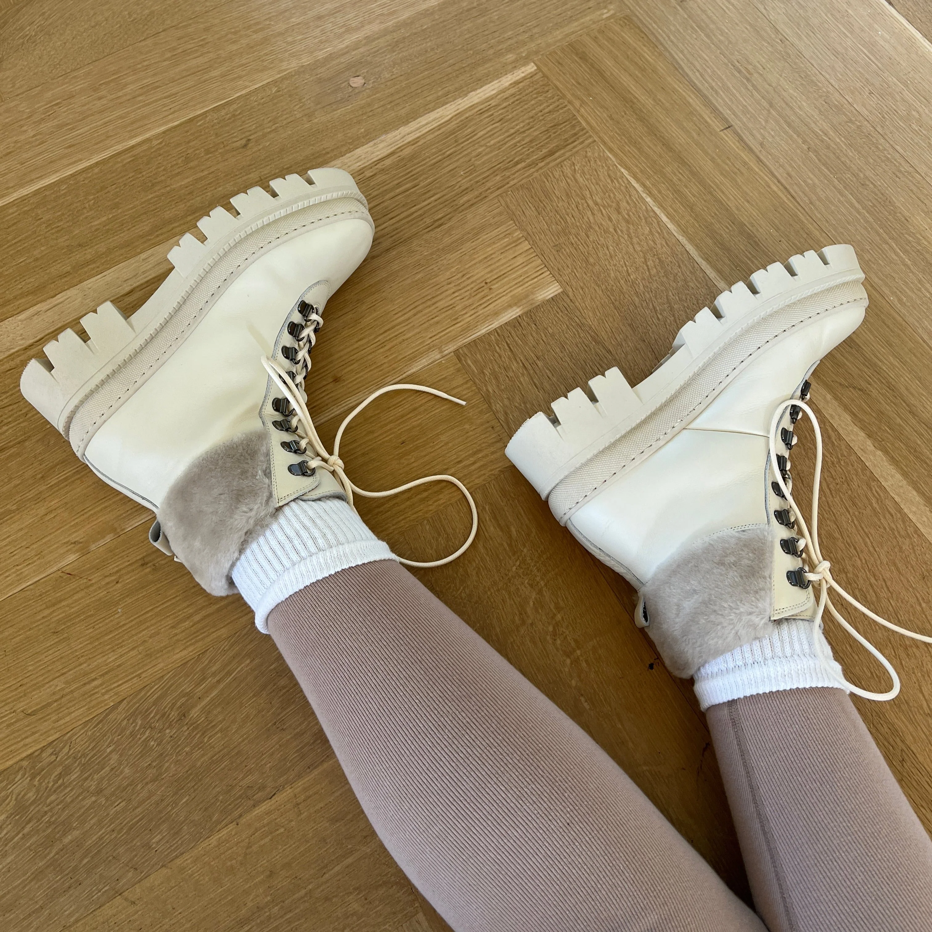 Moena - Oat Leather/Shearling - Image 5