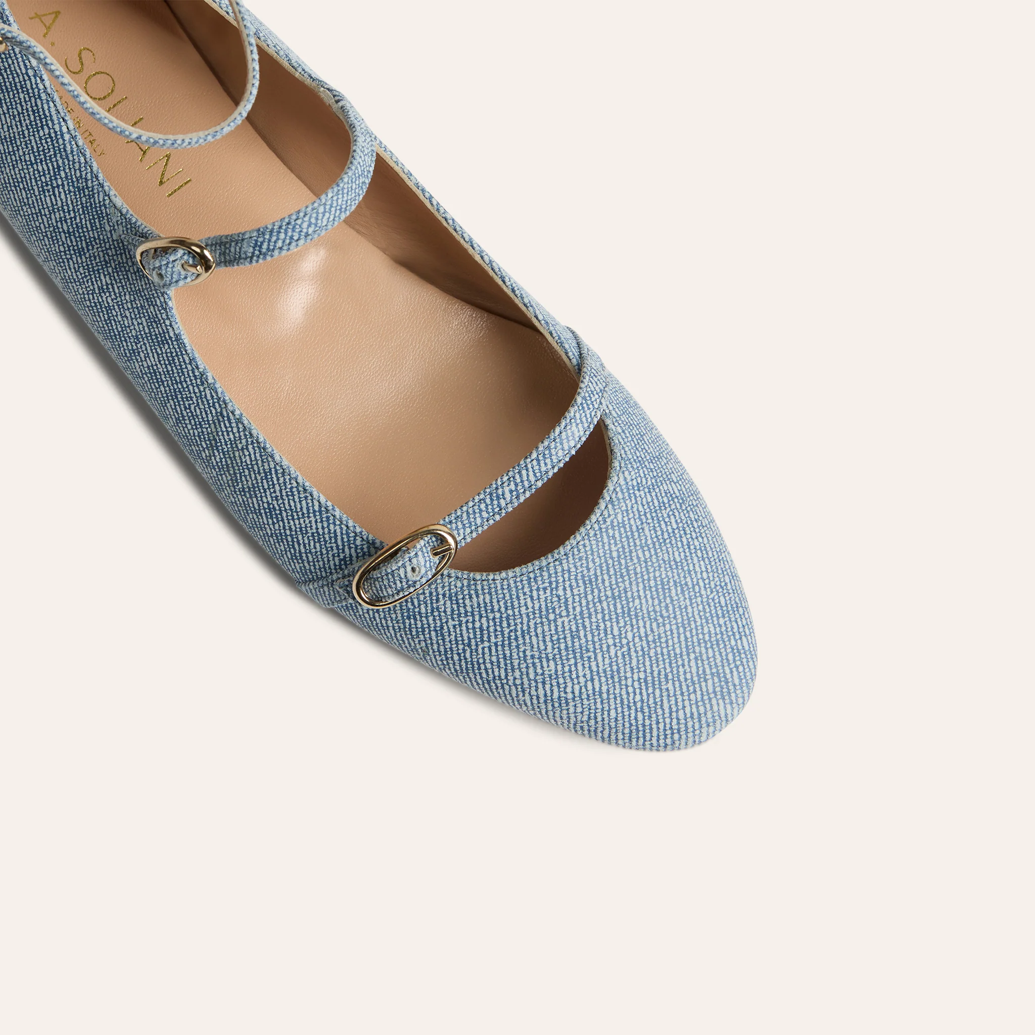 Nola Almond - White Denim - Image 6
