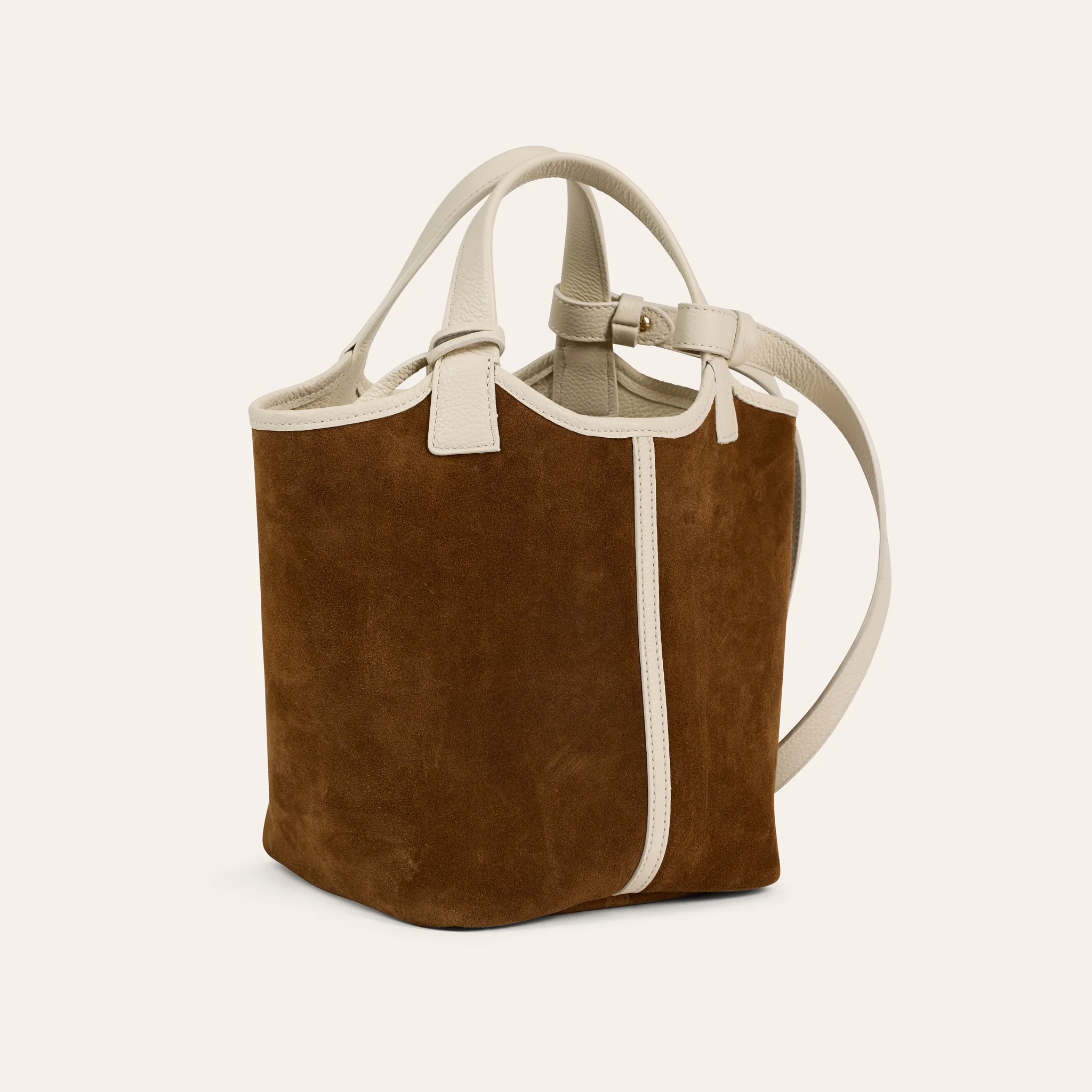 Portofino-Ivory/Amaretto Suede - Image 6