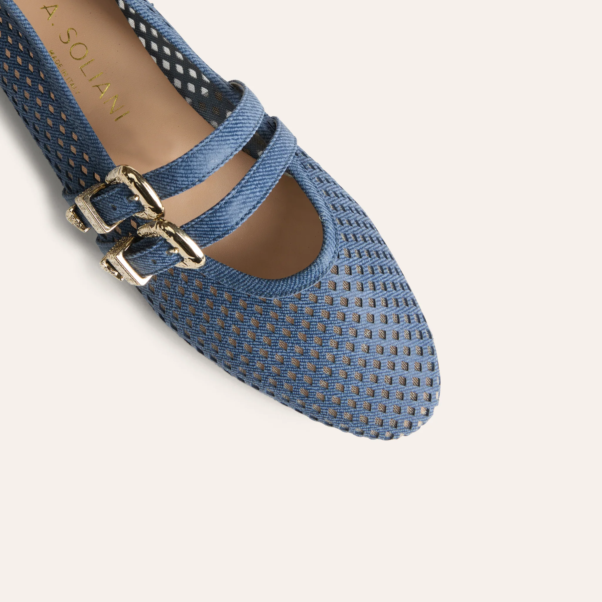 Udine - Perforated Dark Denim - Image 8